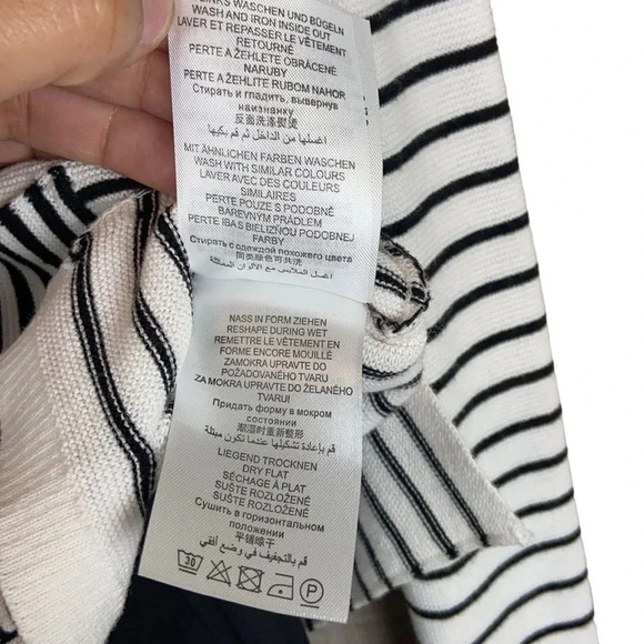 Oui Women’s 14 Striped‎ Long Sleeve Under Layer Striped Tunic Top - Picture 8 of 8